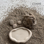 Sculptural Concrete Tray CLOUD “Dunes” | 17 x 24 cm