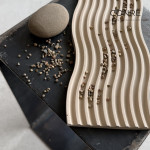 Betoninis padėklas WAVE Dunes, 25x11 cm | MR. CLAY