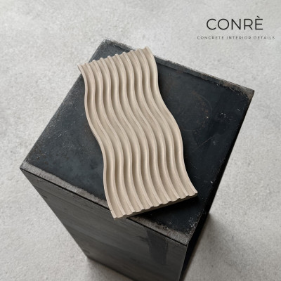 Betoninis padėklas WAVE Dunes, 25x11 cm | MR. CLAY