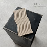 Sculptural Concrete Tray WAVE “Dunes” | 25 x 11 cm