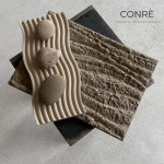 Betoninis padėklas WAVE Dunes, 25x11 cm | MR. CLAY
