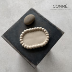 Sculptural Concrete Tray PEARL “Dunes” | 12 x 17 cm