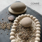 Sculptural Concrete Tray PEARL “Dunes” | 12 x 17 cm