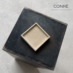 Sculptural Concrete Tray FRAME “Dunes” | 10 x 10 cm