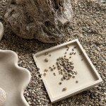 Sculptural Concrete Tray FRAME “Dunes” | 10 x 10 cm