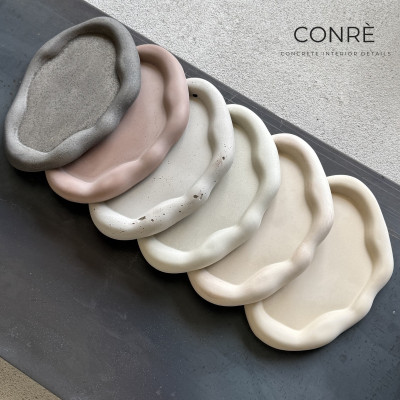 Betoninis padėklas CLOUD Ivory, 17x24 cm | MR. CLAY