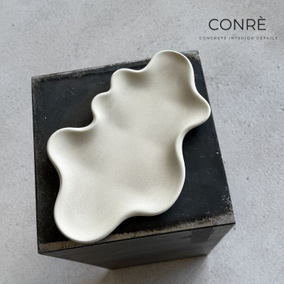 Betoninis padėklas FLOW Ivory, 29x18 cm | MR. CLAY
