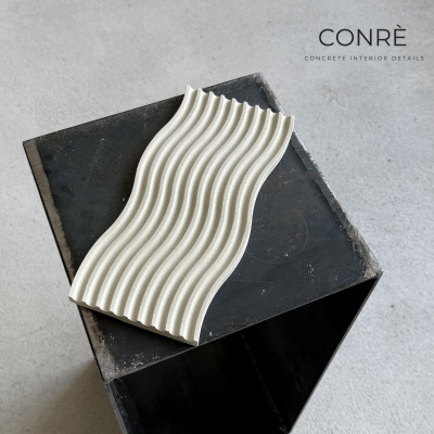 Betoninis padėklas WAVE Ivory, 25x11 cm | MR. CLAY