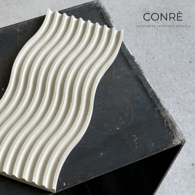 Betoninis padėklas WAVE Ivory, 25x11 cm | MR. CLAY
