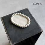 Sculptural Concrete Tray PEARL “IVORY” | 12 x 17 cm