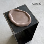 Sculptural Concrete Tray CLOUD “COCAO” | 17 x 24 cm