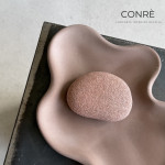 Sculptural Concrete Tray FLOW – “COCAO” | 29 x 18 cm