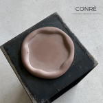 Sculptural Concrete Tray POND – “COCAO” | 19 x 19,5 cm