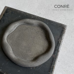 Sculptural Concrete Tray POND – “LAVA” | 19 x 19,5 cm