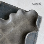 Sculptural Concrete Tray FLOW – “LAVA” | 29 x 18 cm