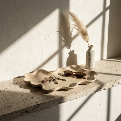 Betoninis padėklas FLOW Dunes, 29x18 cm | MR. CLAY