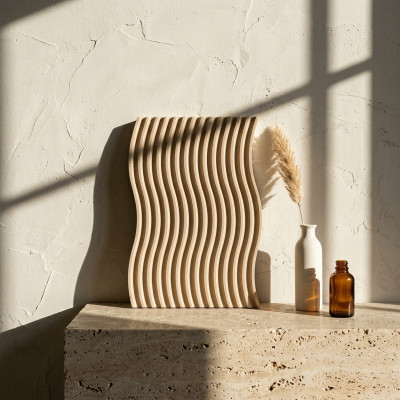 Betoninis padėklas WAVE Dunes, 25x11 cm | MR. CLAY