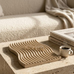 Betoninis padėklas WAVE Dunes, 25x11 cm | MR. CLAY