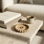 Betoninis padėklas PEARL ROUND Dunes, 12x12 cm | MR. CLAY