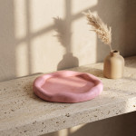 Concrete Tray POND Dusty Rose, 19x19,5 cm | MR. CLAY