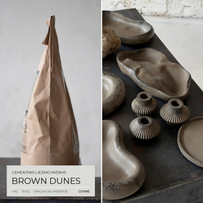 Cementinis liejimo mišinys formoms – Brown Dunes | CONRÈ