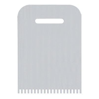 RIGHT FLEXIBLE STEEL COMB mm.80X110