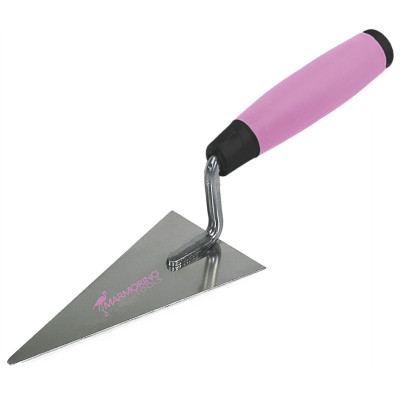 STAINLESS STEEL RUBBER HANDLE POINTED BRICKLAYING TROWEL