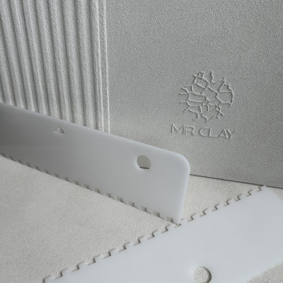 PVC tool for forming a straight-line pattern