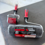 Roller for applying clay plaster with a telescopic handle