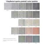 ClayBeton – a single-layer decorative plaster made from clay and cement for interior walls. 100% vapor-permeable, non-combustibl