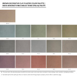 Brown decorative clay plaster 0-0,5 mm