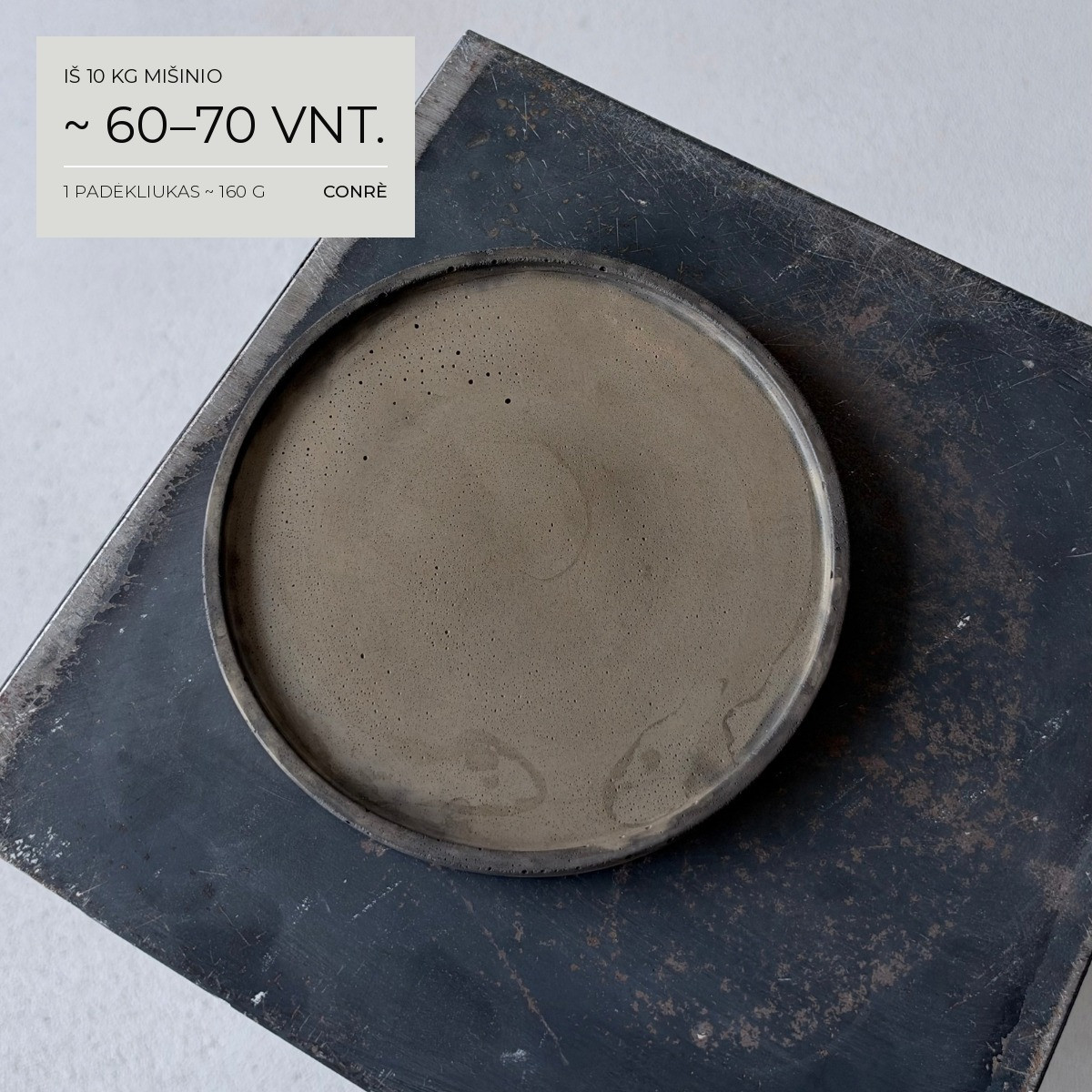 Thin round tray